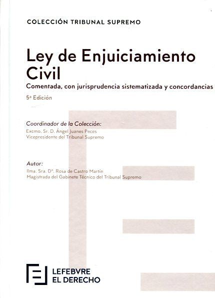 Ley de Enjuiciamiento Civil, de DE CASTRO MARTIN | portada del libro