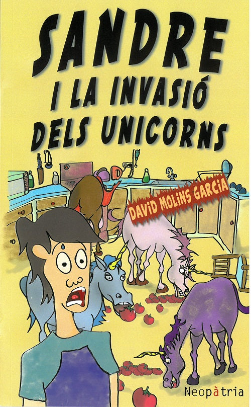 Sandre i la invasió dels unicorns, de Molins Garcia, David | portada del libro