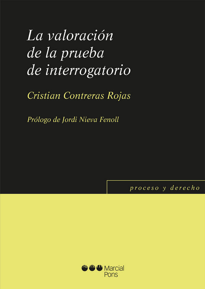 La valoración de la prueba de interrogatorio, de Contreras Rojas, Cristian | portada del libro