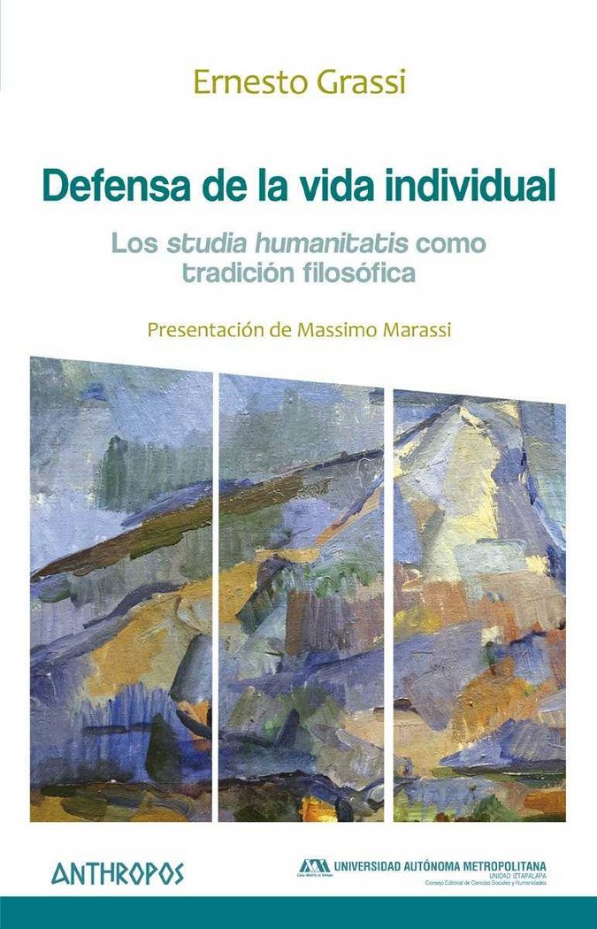 Defensa de la vida individual, de Grassi, Ernesto | portada del libro