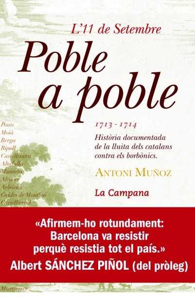 L´11 DE SETEMBRE POBLE A POBLE, de MUñOZ, ANTONI | portada del libro