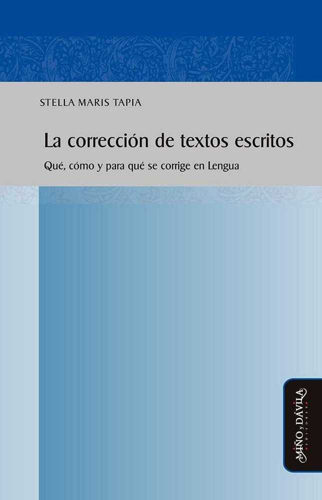 La corrección de textos escritos, de Tapia (argentina) | portada del libro