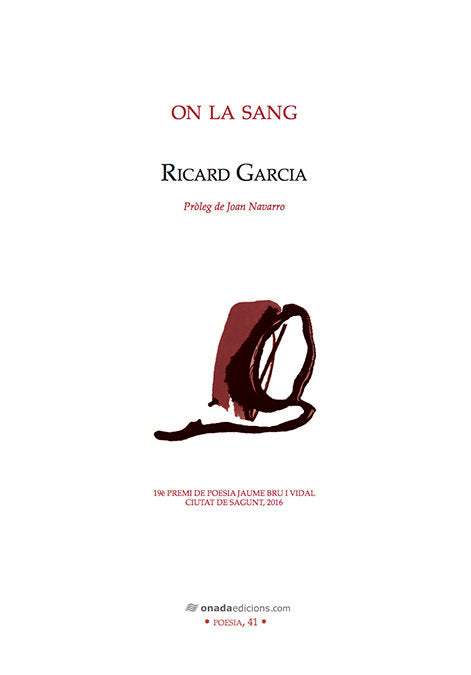 On la sang, de Garcia López, Ricard | portada del libro