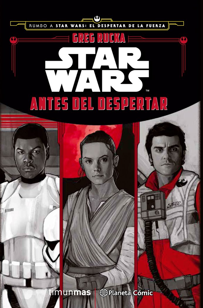 Star Wars Antes del despertar (novela), de Rucka, Greg | portada del libro
