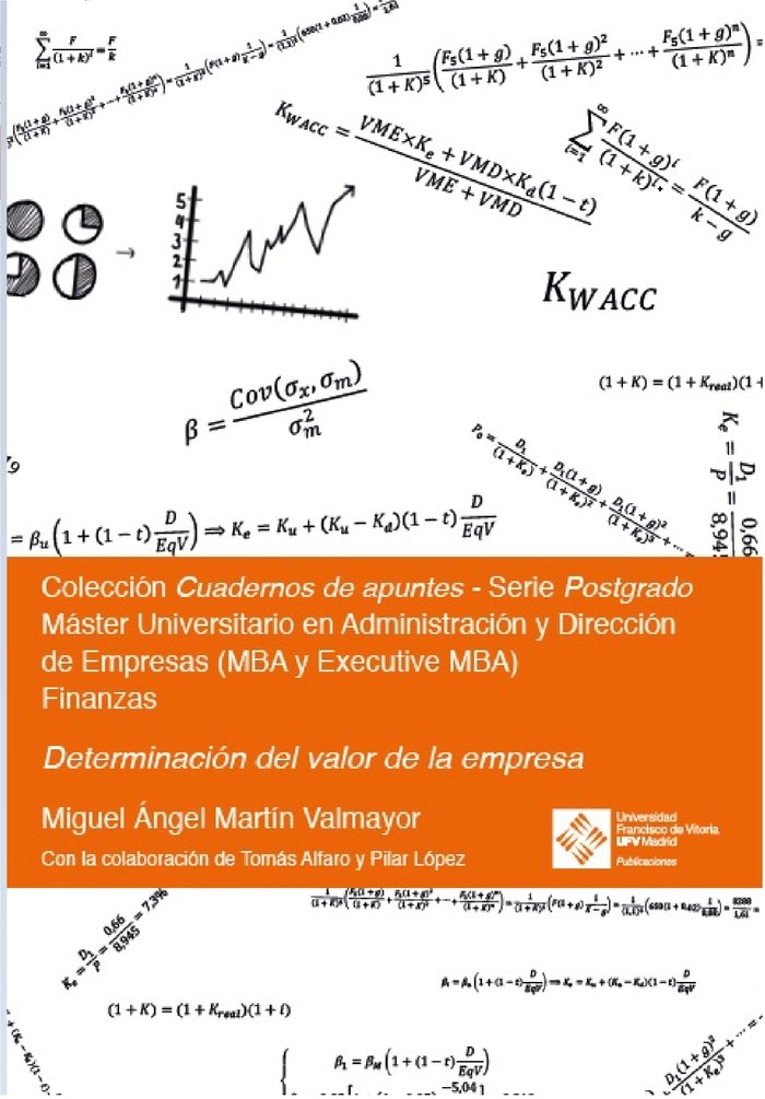 Determinación del valor de la empresa, de Miguel Ángel, Martín Valmayor | portada del libro