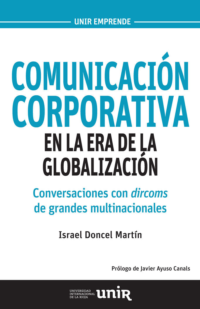 Comunicación corporativa en la era de la globalización, de Doncel Martín, Israel | portada del libro
