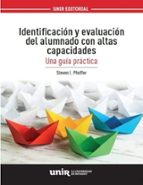 Identificación y evaluación del alumnado con altas capacidades, de Steven Pfeiffer | portada del libro