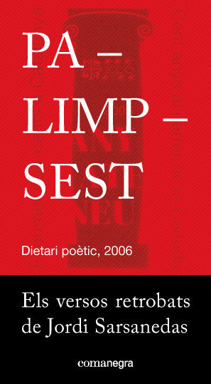 Palimpsest, de Sarsanedas Vives, Jordi | portada del libro