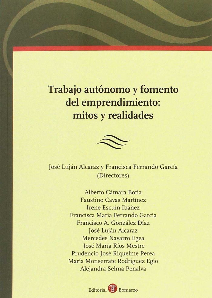 Trabajo autónomo y fomento del emprendimiento: mitos y realidades | portada del libro