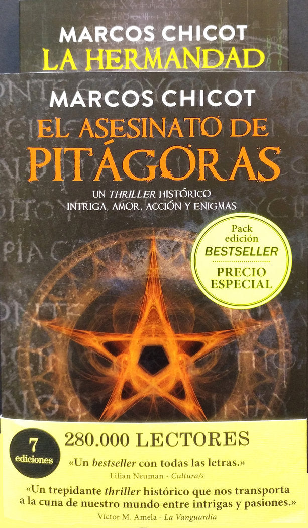 Pack El asesinato de Pitágoras + La Hermandad, de Chicot, Marcos | portada del libro