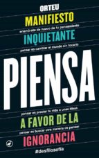 Piensa, de Francesc Orteu | portada del libro
