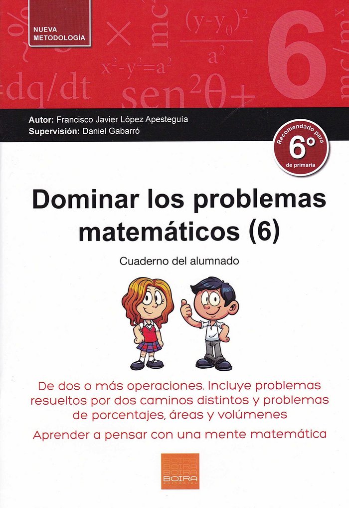 DOMINAR LOS PROBLEMAS MATEMÁTICOS 6º PRIMARIA, de VV.AA. | portada del libro