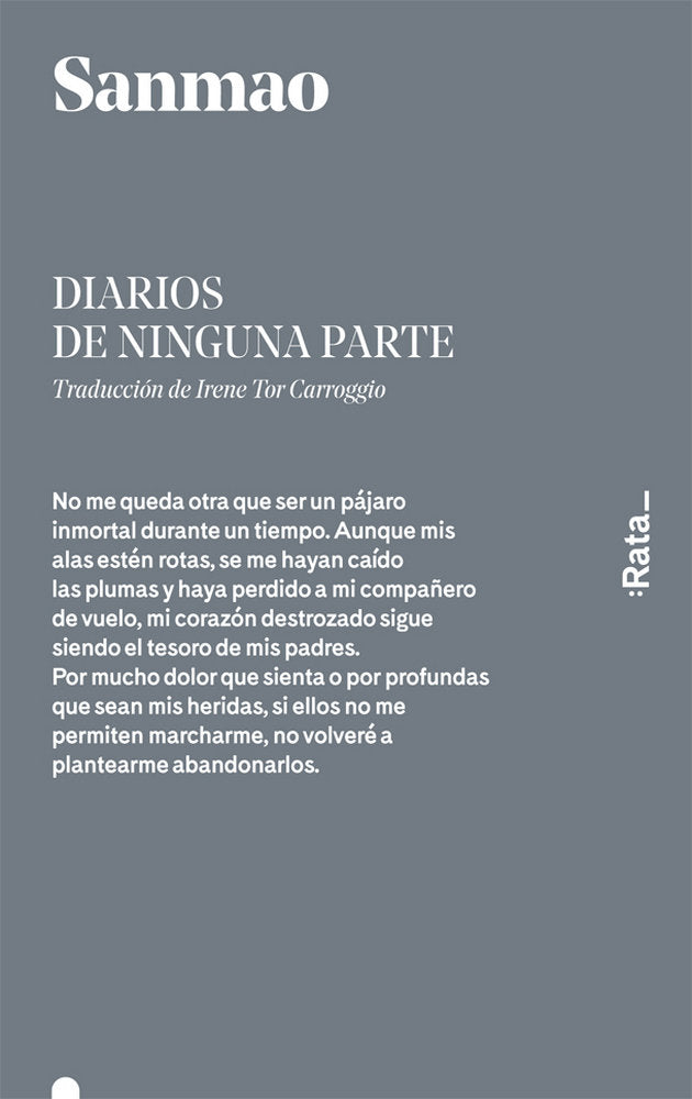 Diarios de ninguna parte, de Sanmao | portada del libro