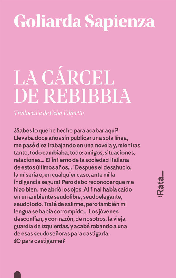 LA CARCEL DE REBIBBIA, de SAPIENZA, GOLIARDA | portada del libro