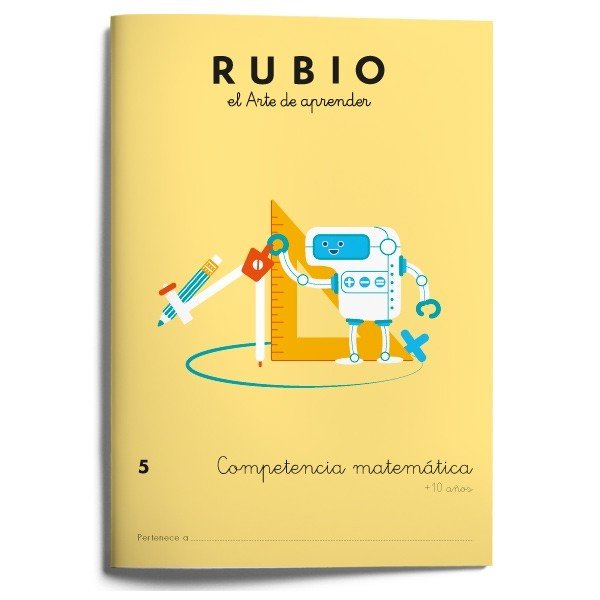 Competencia matemática RUBIO 5, de Varios autores | portada del libro