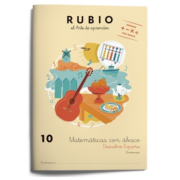Matemáticas con ábaco 10. Descubre España, de Varios autores | portada del libro