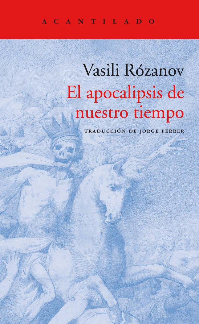 El apocalipsis de nuestro tiempo, de Rózanov, Vasili | portada del libro