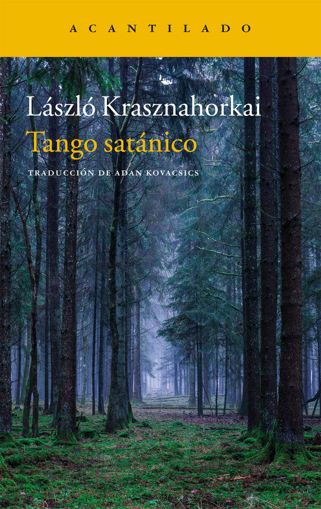 Tango satánico, de Krashnahorkai, László | portada del libro