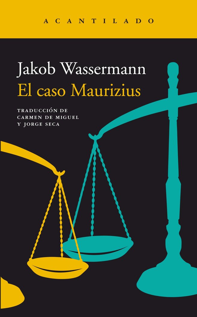El caso Maurizius, de Wassermann, Jakob | portada del libro