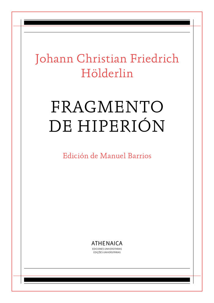 Fragmento de Hiperión, de Hölderlin, Johann Christian Friedrich | portada del libro