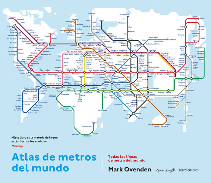 Atlas de metros del mundo, de Ovenden, Mark | portada del libro