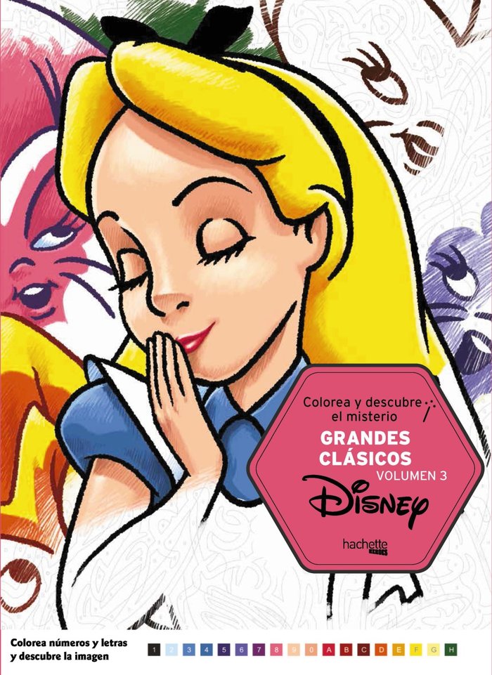 Colorea y descubre el misterio. Grandes clásicos Disney vol. 3, de Varios autores | portada del libro
