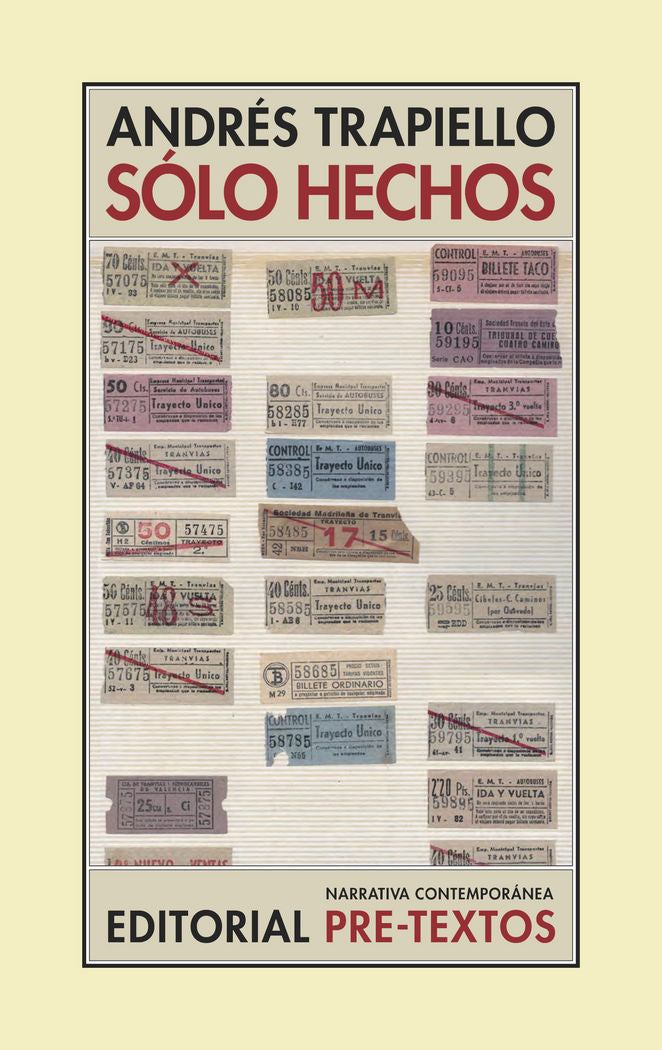 SÓLO HECHOS, de Trapiello | portada del libro