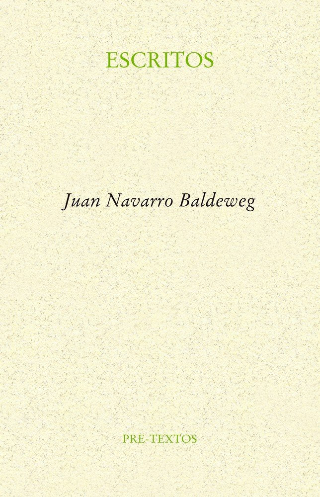 ESCRITOS, de Navarro Baldeweg | portada del libro