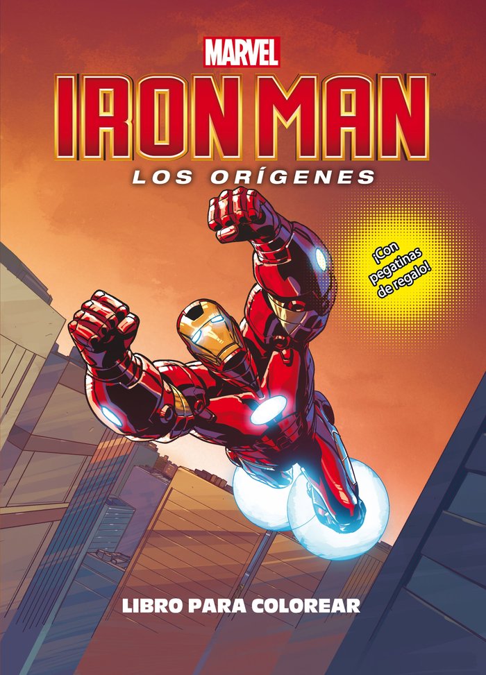 Iron Man. Los orígenes. Libro para colorear, de Marvel | portada del libro