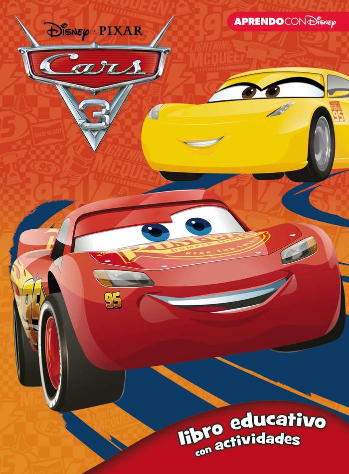 Cars 3 (Libro educativo Disney con actividades), de Disney | portada del libro