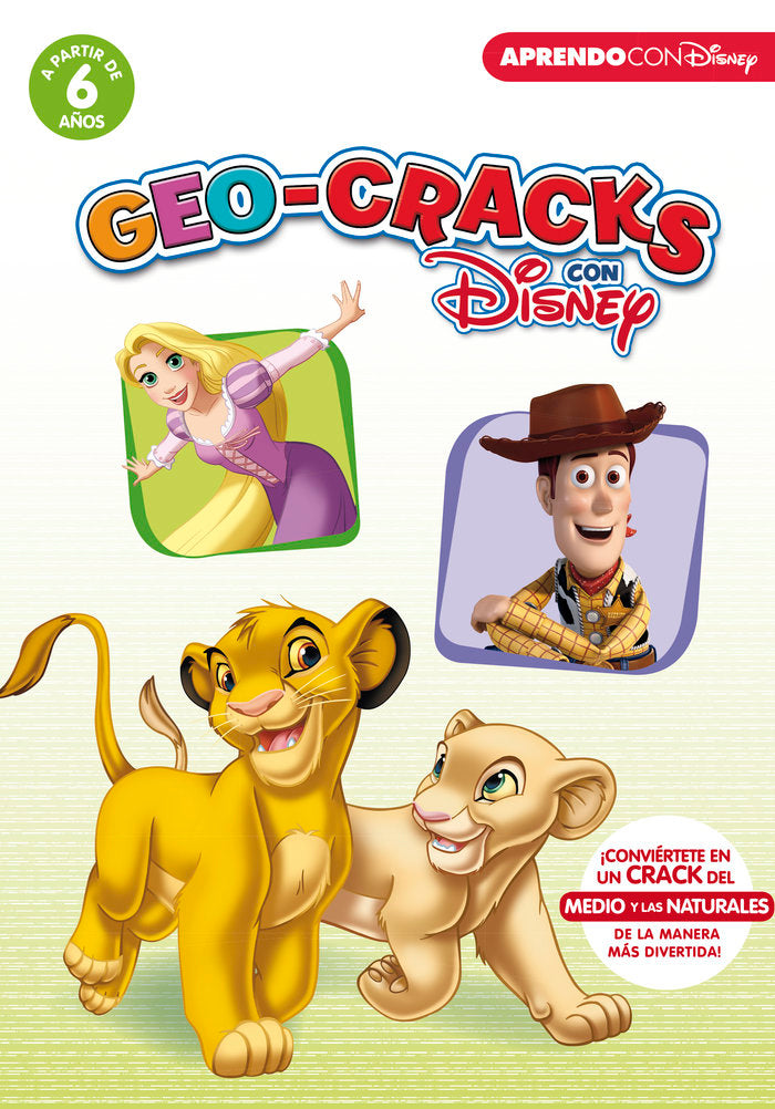 GEO-CRACKS CON DISNEY (A PARTIR DE 6 AÑOS), de DISNEY | portada del libro