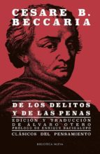 DE LOS DELITOS Y LAS PENAS, de ENRIQUE BACIGALUPO ZAPATER | portada del libro