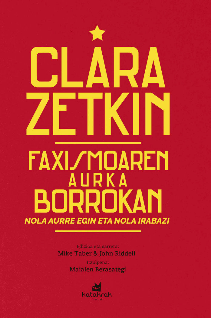Faxismoaren aurka borrokan, de , Zetkin, Clara | portada del libro