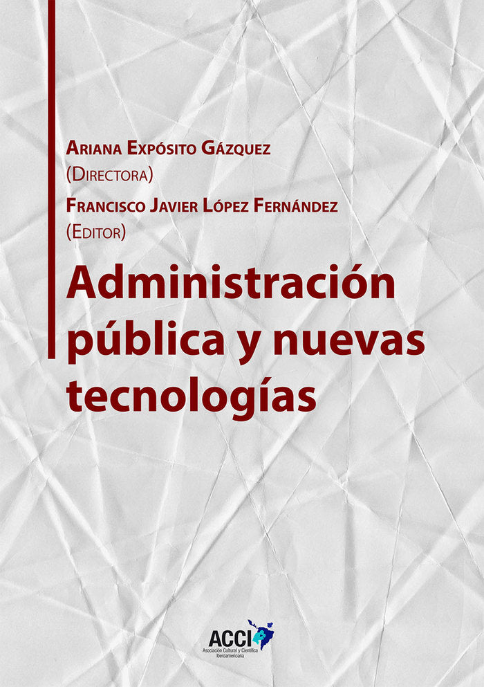 Administración pública y nuevas tecnologías | portada del libro
