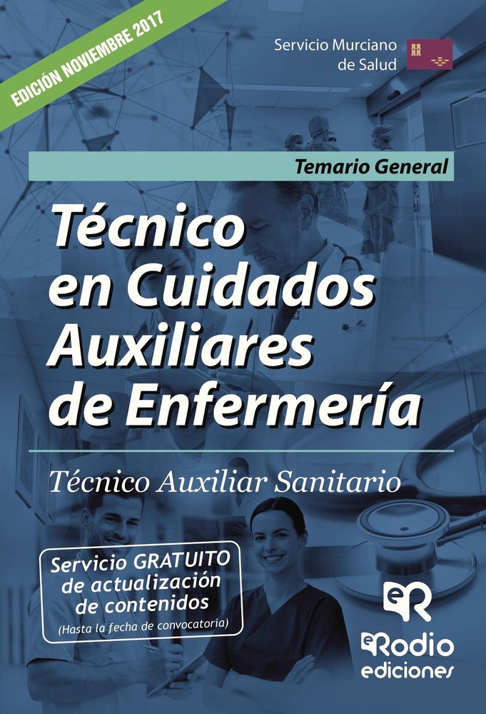 Tecnico en Cuidados Auxiliares de Enfermeria. Servicio Murciano de Salud. Temario General., de Varios autores | portada del l