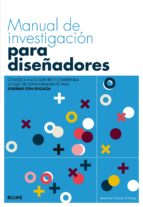Manual de investigación para diseñadores, de JENN O GRADY | portada del libro
