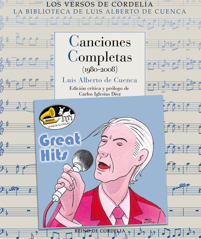 Canciones Completas (1980-2008), de de Cuenca y Prado, Luis Alberto | portada del libro
