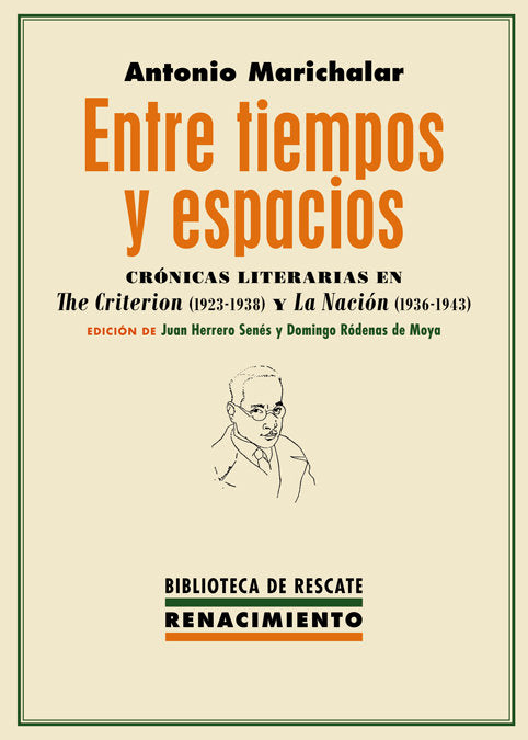 Entre tiempos y espacios, de Marichalar, Antonio | portada del libro
