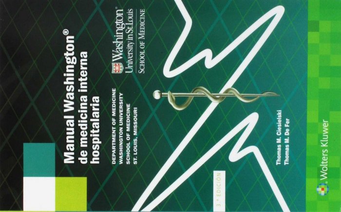 Manual Washington de medicina interna hospitalaria | portada del libro