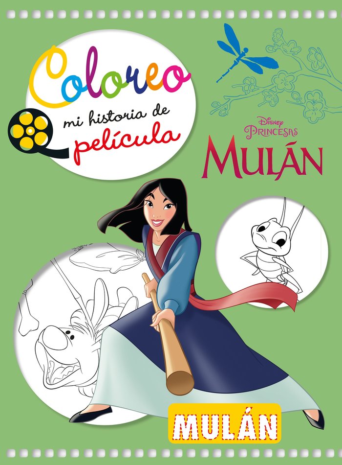 Mulán. Coloreo mi historia de película, de Disney | portada del libro