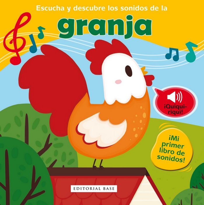 Escucha y descubre los sonidos de la granja, de Piette, Nadine | portada del libro