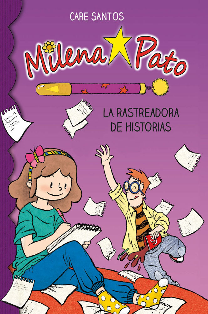 Milena Pato 1. La rastreadora de historias, de Santos, Care | portada del libro