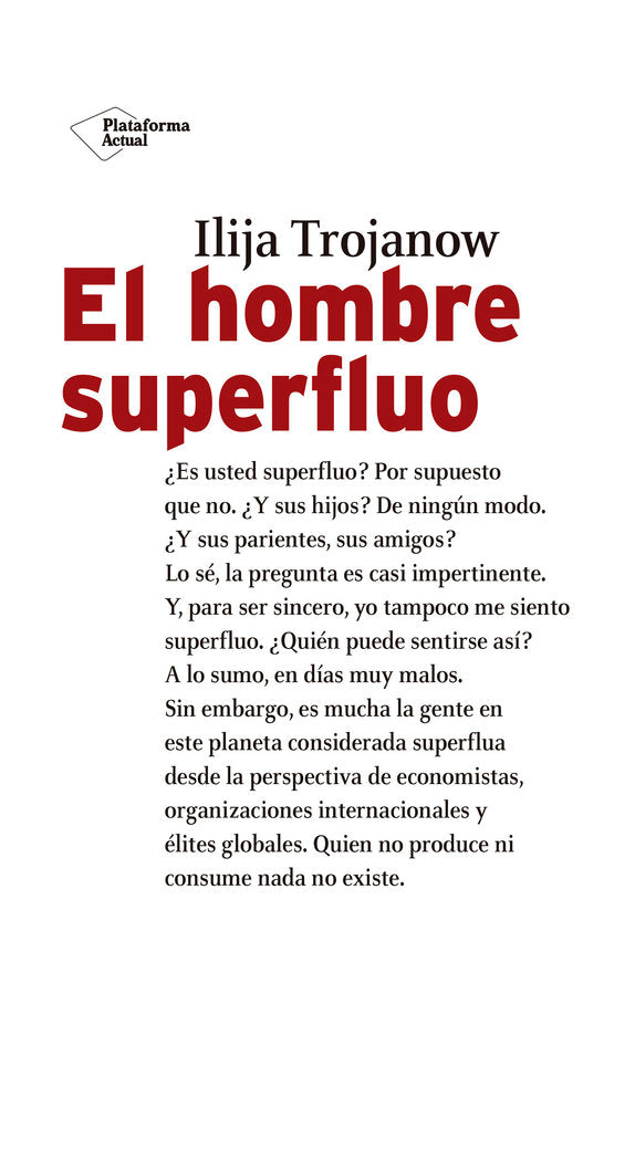 El hombre superfluo, de Trojanow, Ilija | portada del libro