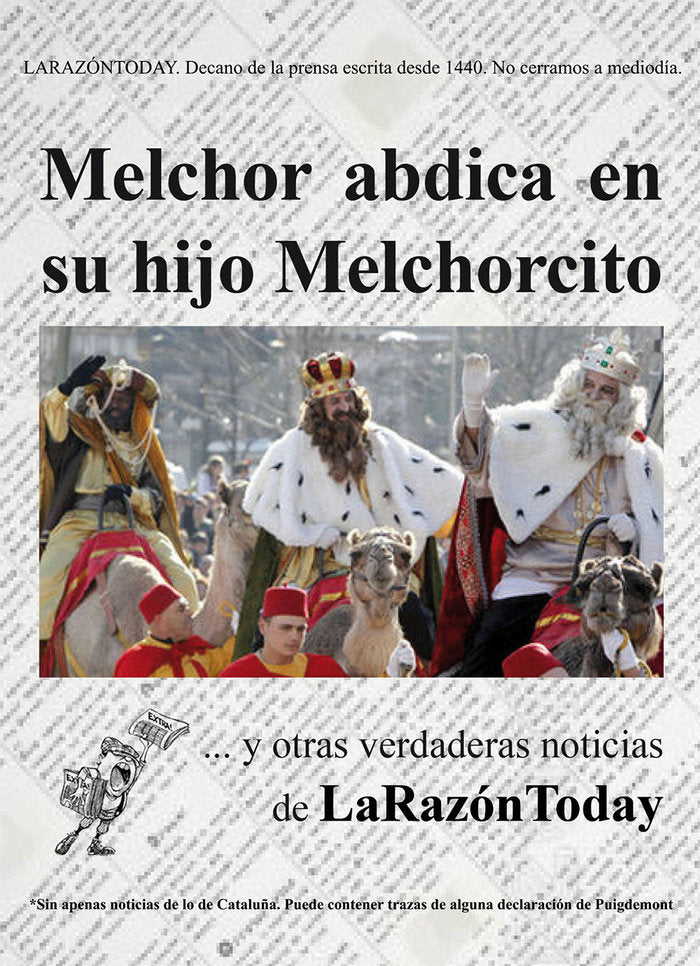 Melchor abdica en su hijo melchorcito, de Isac Sánchez | portada del libro