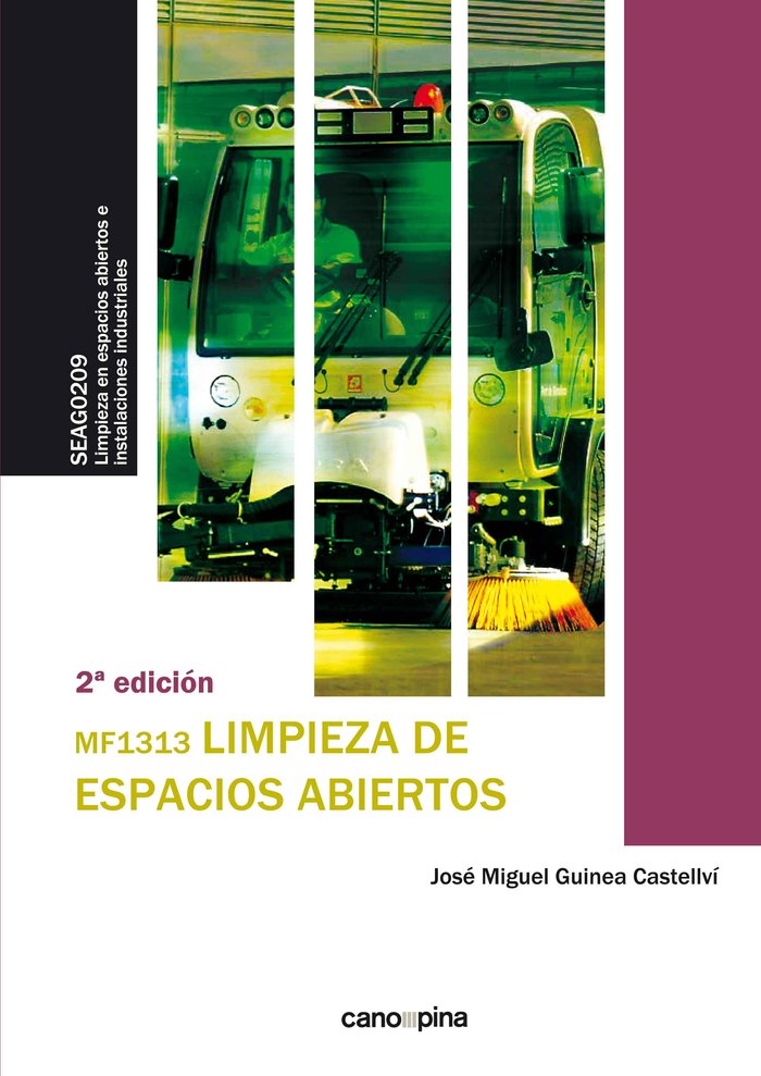 MF1313 Limpieza de espacios abiertos, de Guinea Castellví, José Miguel | portada del libro