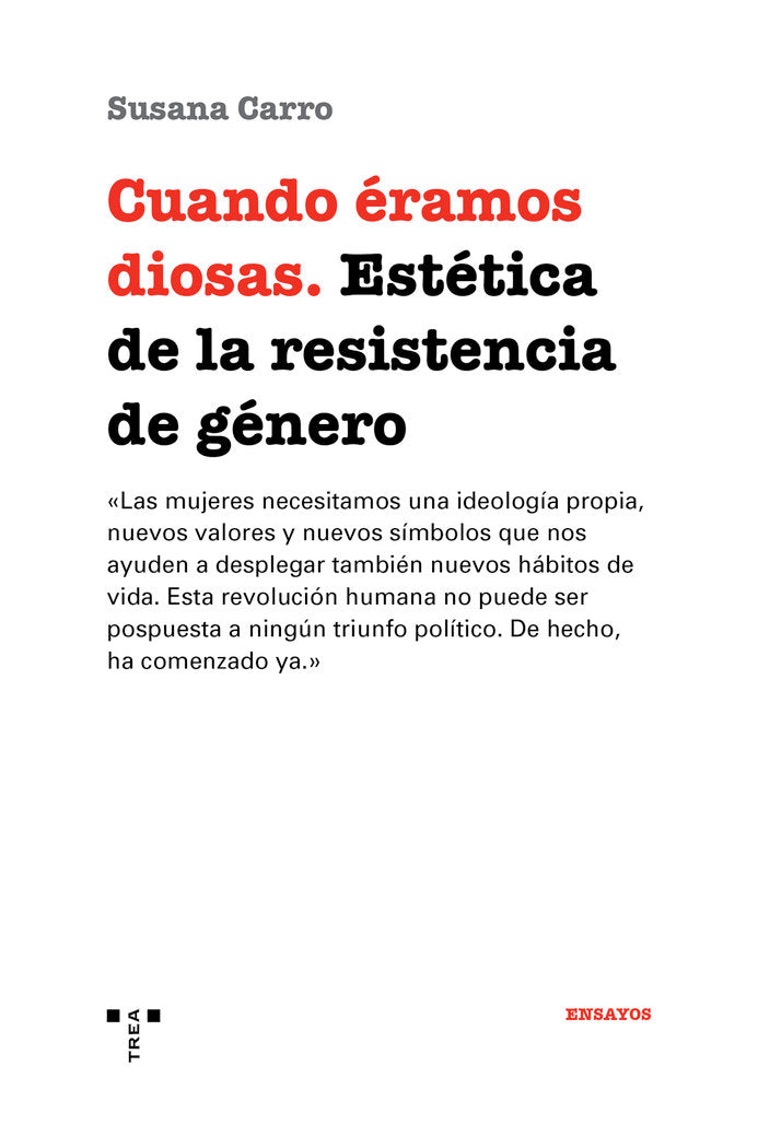 Cuando éramos diosas, de Carro Fernández, Susana | portada del libro