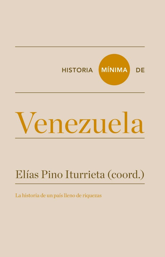 Historia mínima de Venezuela, de Donís Ríos, Manuel | portada del libro