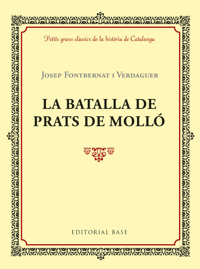 La batalla de Prats de Molló, de Fontbernat i Verdaguer, Josep | portada del libro