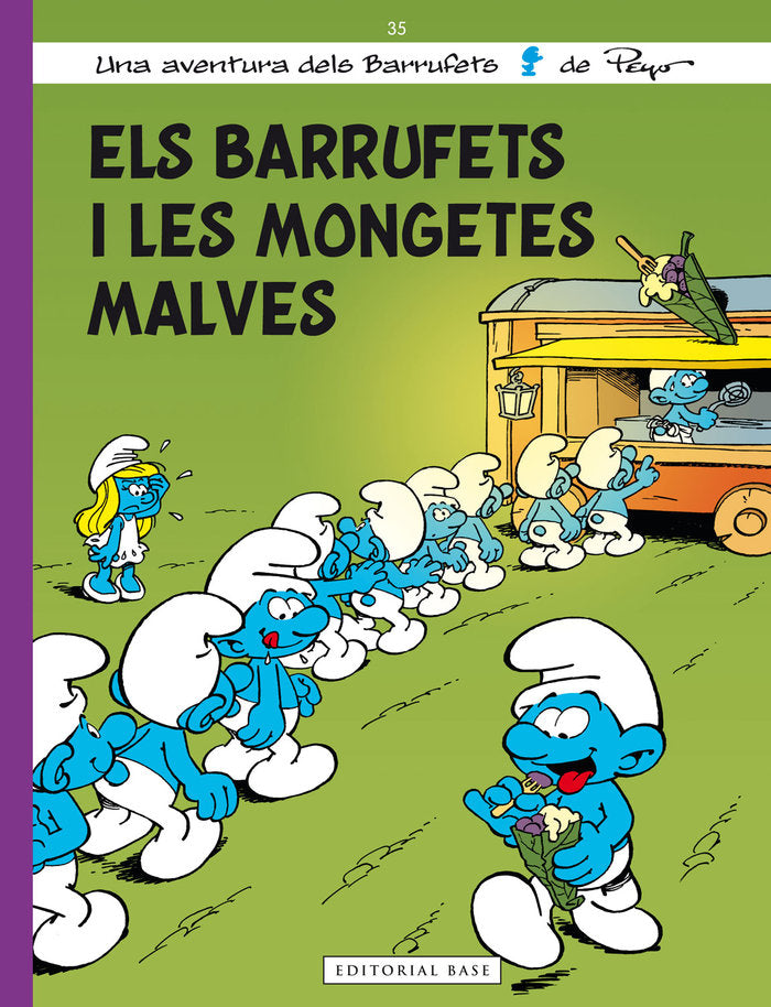 Els Barrufets i les mongetes malves, de Culliford, Thierry | portada del libro
