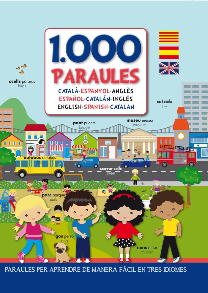 1000 paraules. Català-espanyol-anglès, de Méga Éditions | portada del libro
